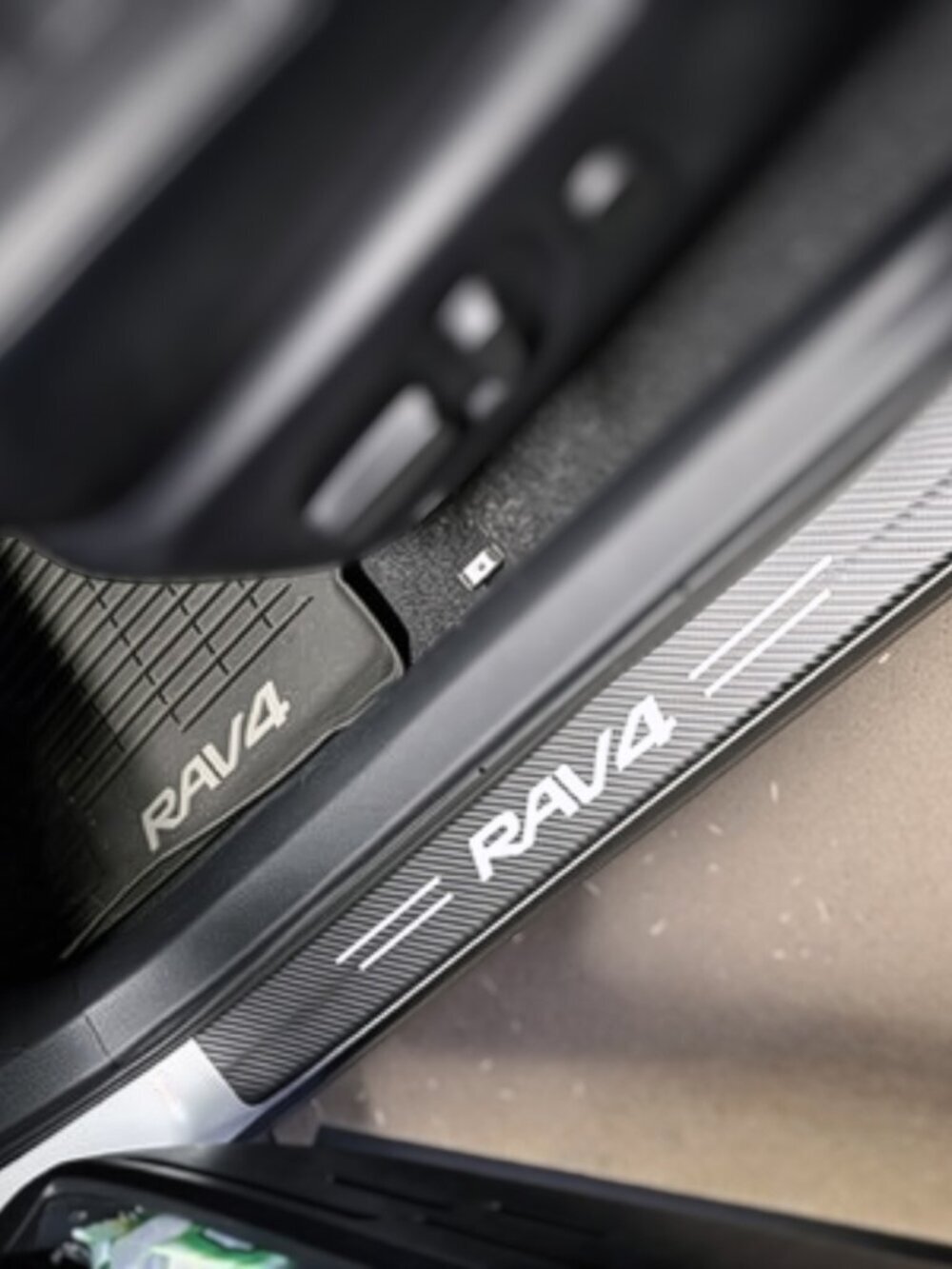 4Pcs Car Threshold Strip Door Plate Sill Scuff Cover Stickers for RAV4 - Picture 3 of 11